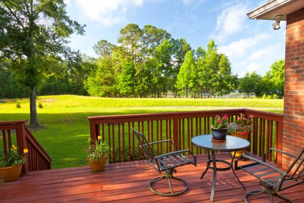 Redwood Deck Installation in Saint Joseph