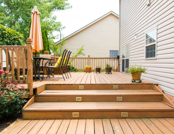 Wooden Patio Installation in Saint Joseph