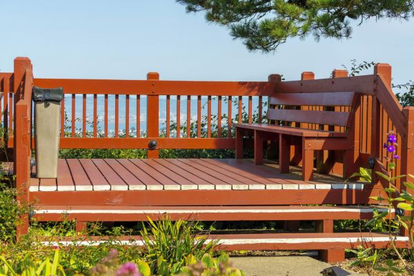 Redwood Deck Construction in Saint Joseph